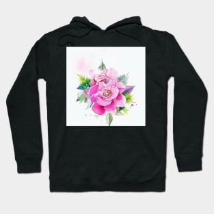 Watercolor Flower Hoodie